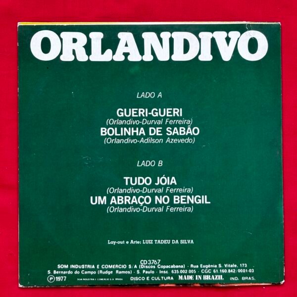 Orlandivo - Gueri-Gueri/Bolinha De Sabão/Tudo Jóia/Um Abraço No Bengil - Image 4