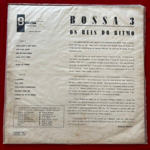 Bossa 3 - Os Reis do Ritmo 1966 - Image 4