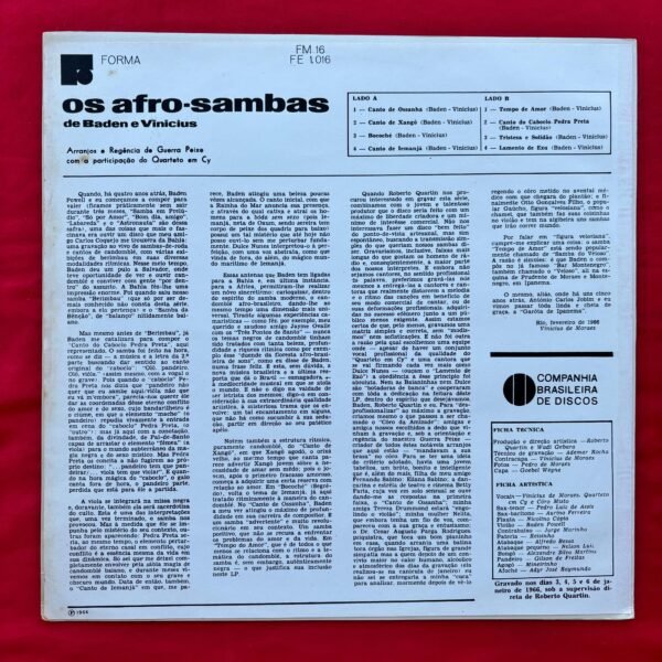 Baden & Vinicius - Os Afro Sambas Mono - Image 4