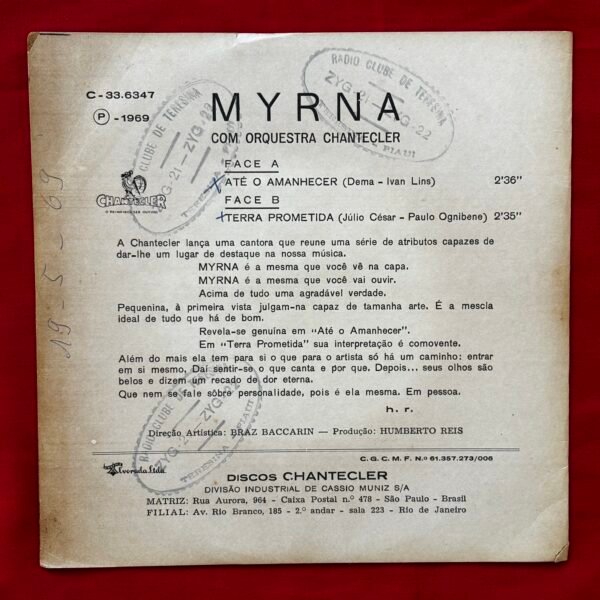 Myrna – Até O Amanhecer / Terra Prometida - Image 4