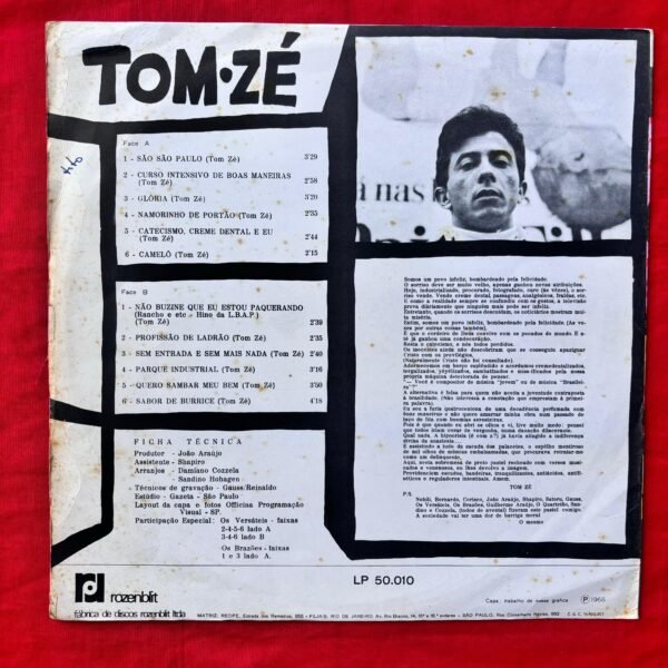 Tom Zé ‎– Tom Zé - Image 4