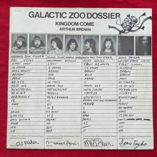 Kingdom Come Arthur Brown – Galactic Zoo Dossier